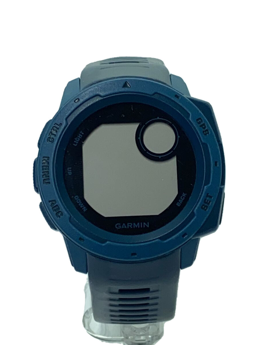【中古】GARMIN◆腕時計/デジタル/ラバー/BLU/BLK/010-02064-52//【服飾雑貨他】
