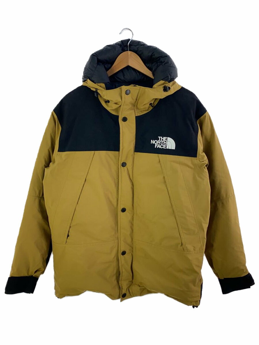 【中古】THE NORTH FACE◆MOUNTAIN DOWN JACKET_マウンテンダウンジャケット/L/ゴアテックス/BEG【メンズウェア】