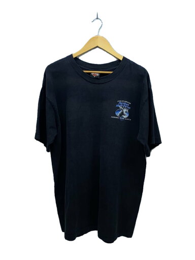 【中古】HARLEY DAVIDSON◆00S/Tシャツ/USA製/2005年/XL/コットン/BLK/ヘラジカプリント【メンズウェア】 【中古】HARLEY DAVIDSON◆00S/Tシャツ/USA製/2005年/XL/コットン/BLK/ヘラジカプリント【メンズウェア】
