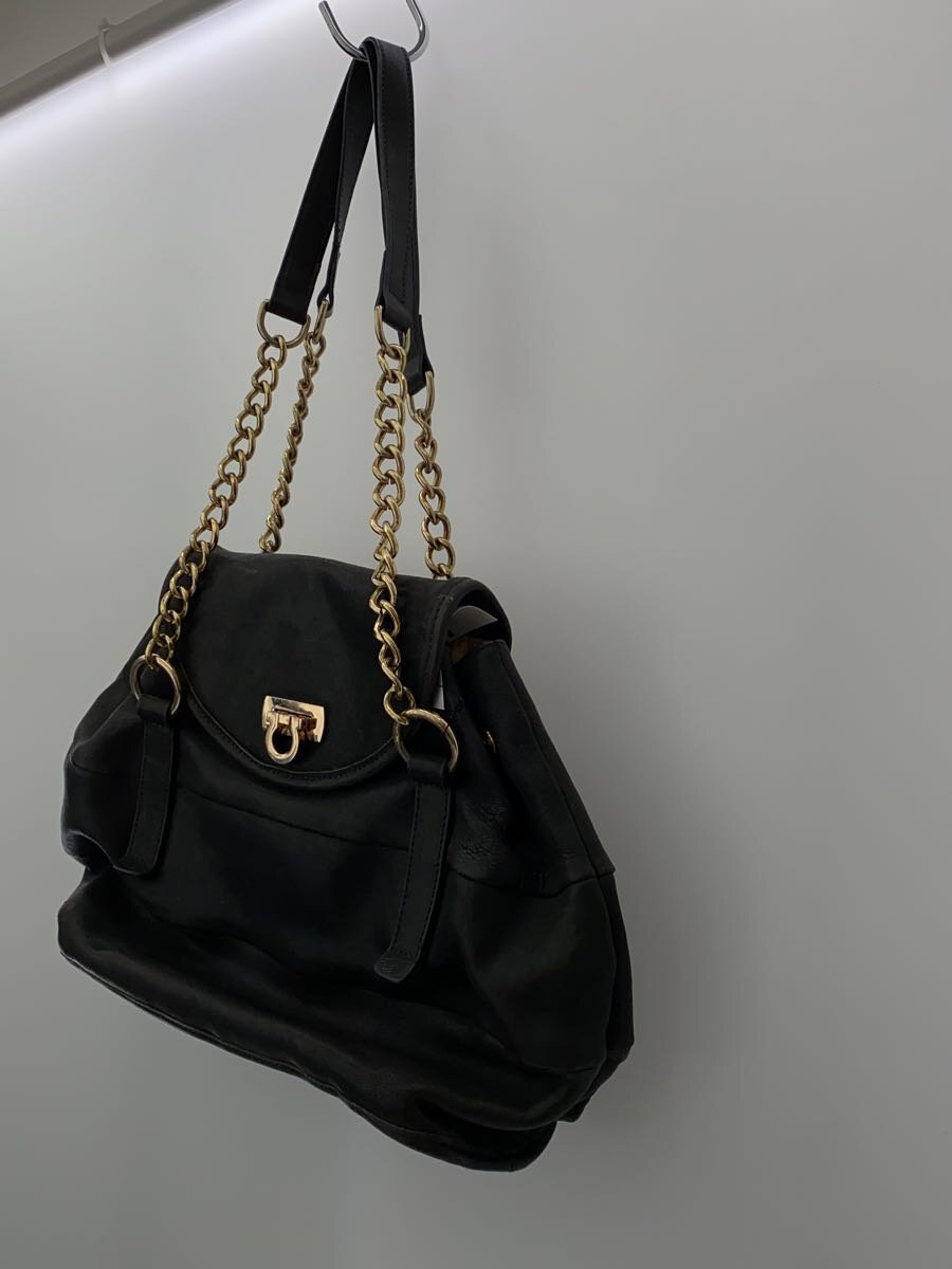 【中古】HASHIBAMI◆バッグ/レザー/BLK【バッグ】
