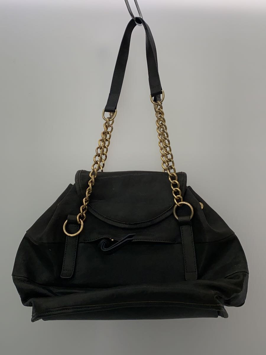 【中古】HASHIBAMI◆バッグ/レザー/BLK【バッグ】