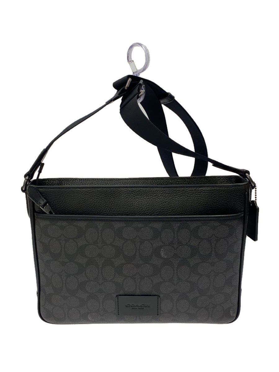 【中古】COACH◆ショルダーバッグ/--/BLK【バッグ】