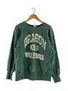 【中古】Champion◆スウェット/L/コットン/GRN/プリント/REVERSE WEAVE【メンズウェア】