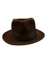 【中古】STETSON◆ハット/--/BRW/メンズ【服飾雑貨他】