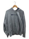 【中古】Champion◆パーカー/L/コットン/GRY/無地【メンズウェア】