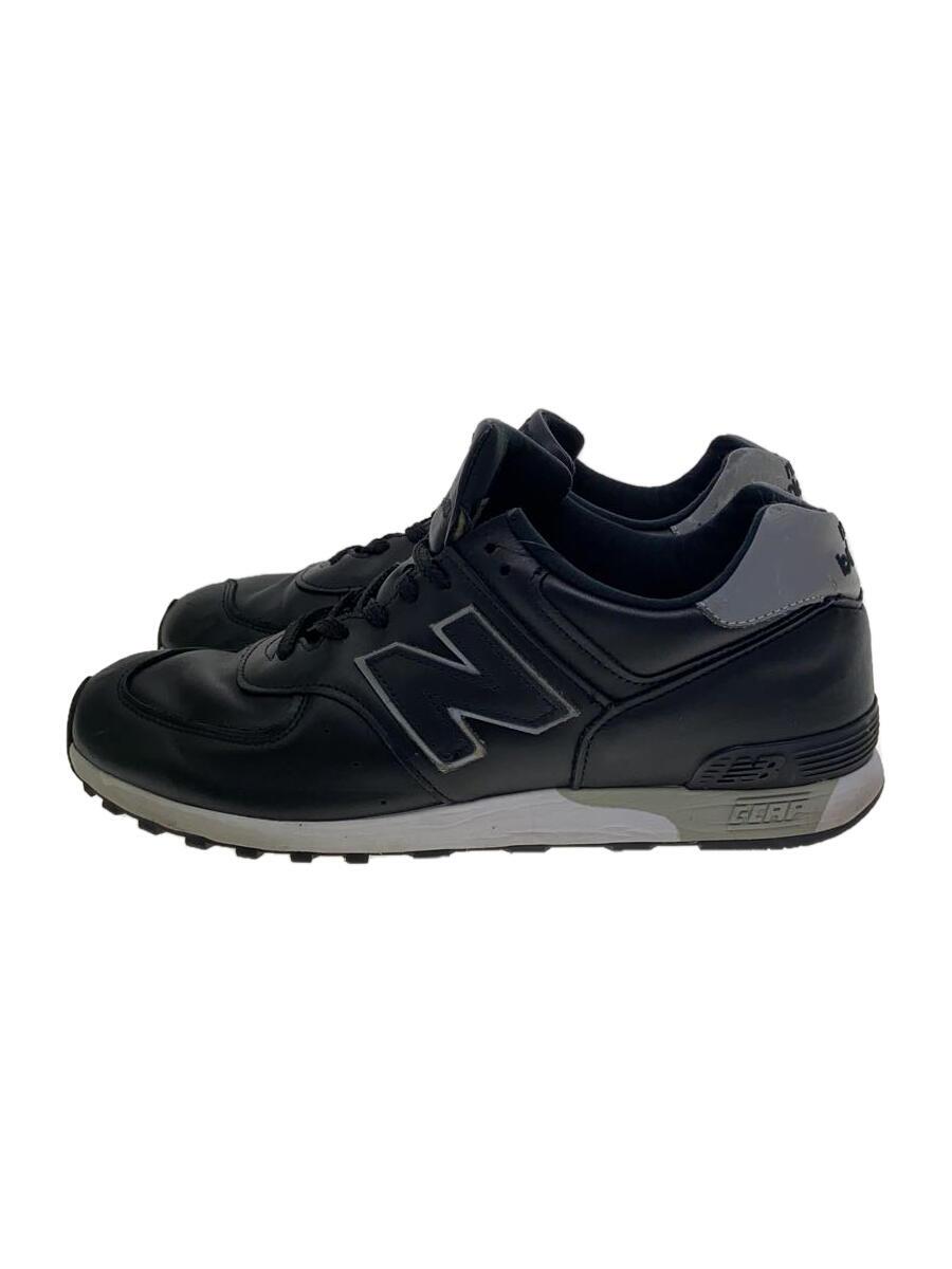 【中古】NEW BALANCE◆M576//ブラック/US9/BLK/レザー【シューズ】