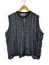 【中古】OUR LEGACY◆21SS Box Sleeveless/M2216BBCC/ニットベスト/48/コットン/BLK【メンズウェア】