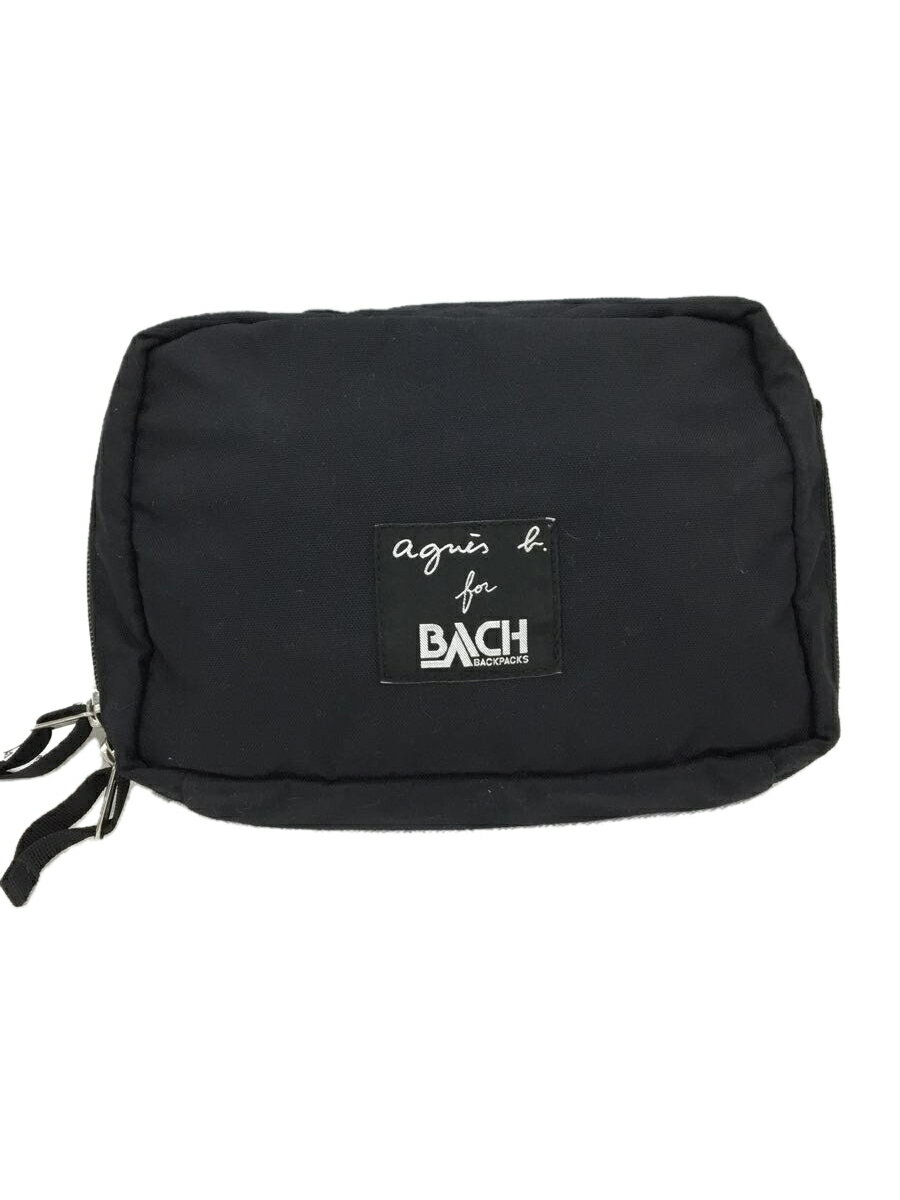 【中古】BACH◆ポーチ/ナイロン/BLK【