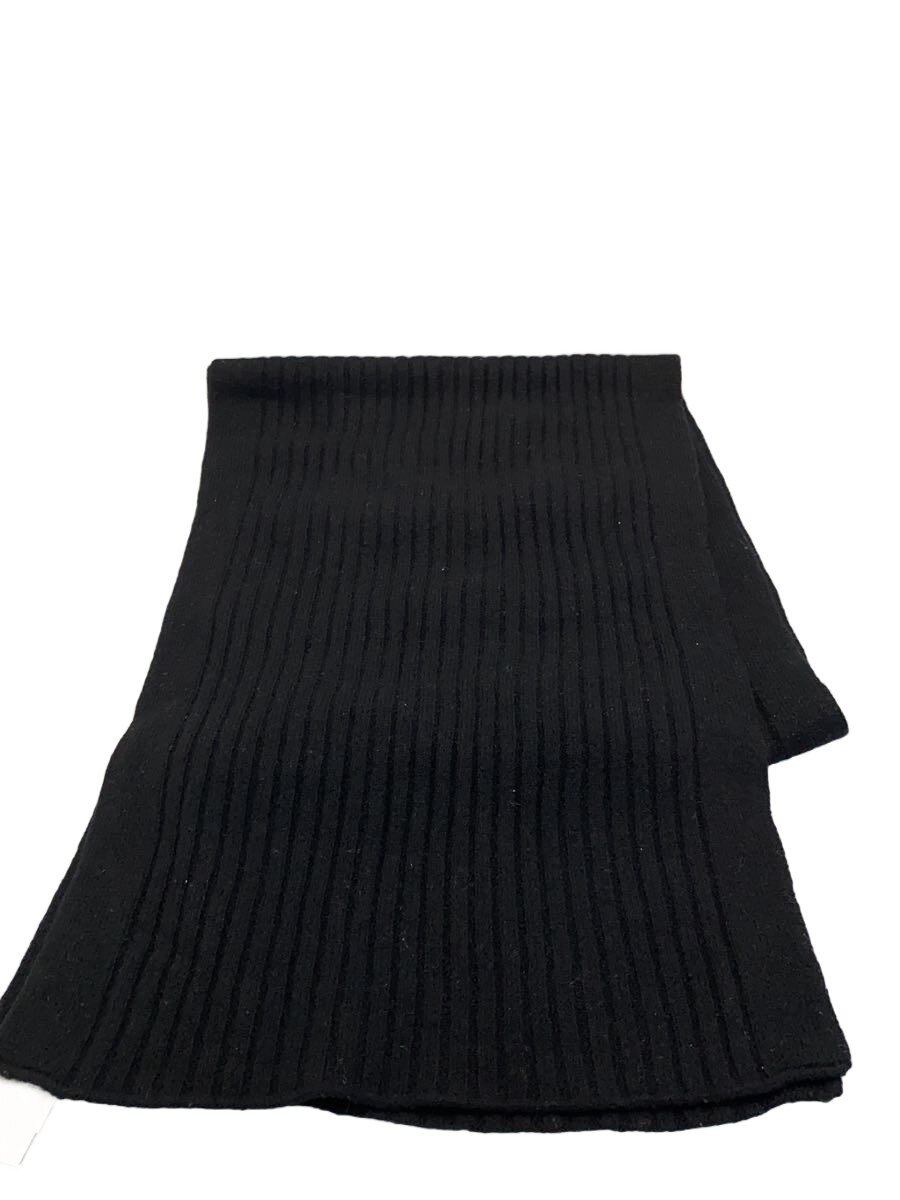 【中古】JIL SANDER◆マフラー/ウール/BLK/無地/レディース/JSMT762027MTY2040812【服飾雑貨他】