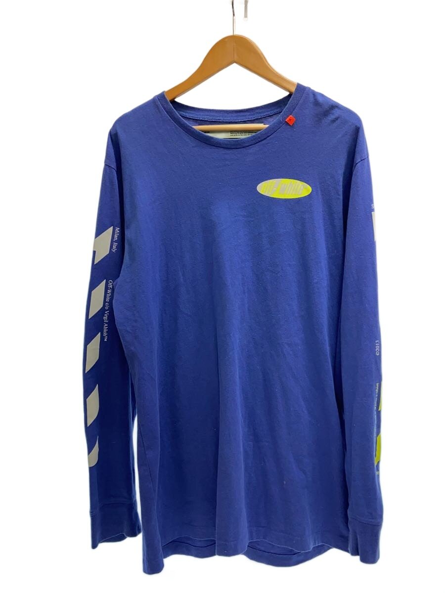 楽天市場】off-white 中古（カラーブルー）（Tシャツ・カットソー