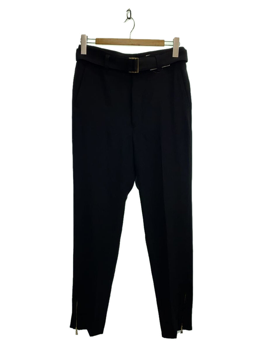 【中古】CULLNI◆ボトム/1/ポリエステル/BLK/無地/22-AW-005/ダブルサテンジップヘムテーパード【メンズウェア】