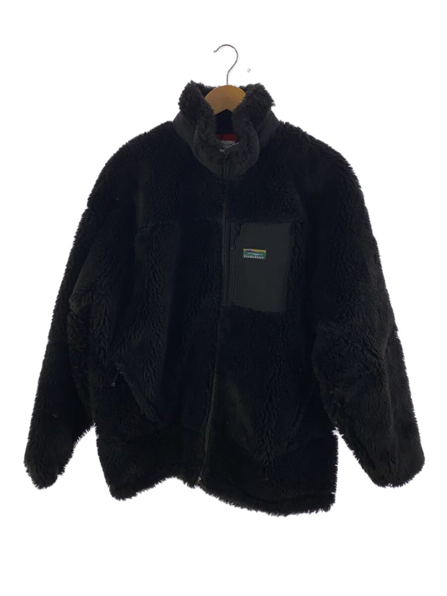 【中古】FREAK’S STORE◆フリースジャケット/L/ポリエステル/BLK/FS20AW-37【メンズウェア】