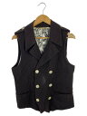 【中古】NUMBER (N)INE◆07SS/本人期/ジレベスト/--/コットン/BLK/s07-nj046/シミ有//【メンズウェア】