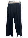 【中古】HOMME PLISSE ISSEY MIYAKE◆D/プリーツパンツ1/ポリエステル/BLK/無地/HP41JF114【メンズウェア】