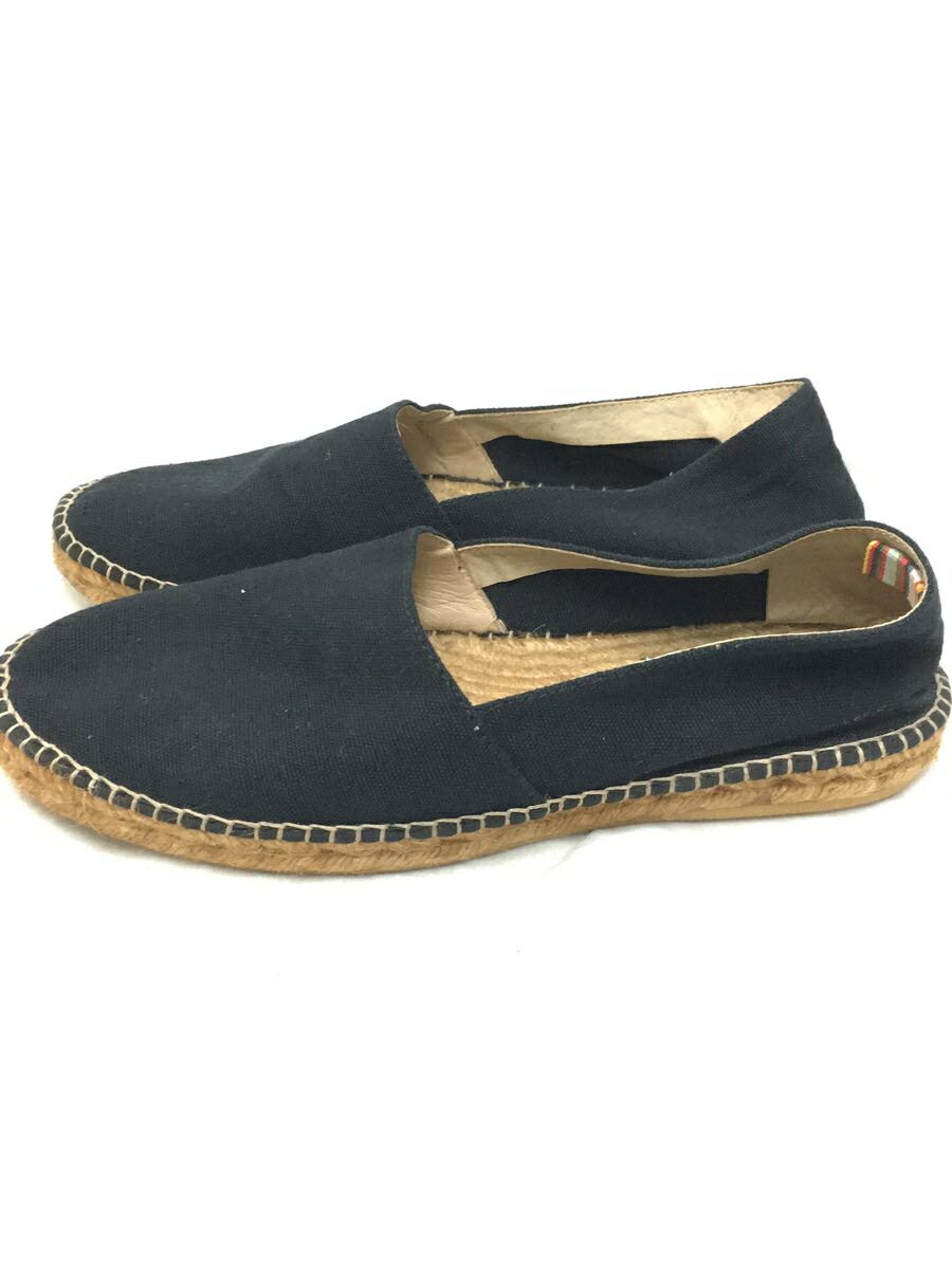 【中古】Gaimo espadrilles◆シューズ/41/BLK/編み上げ/ステッチ/メンズ/スペイン/ガイモ/デザインタグ【シューズ】