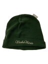 【中古】WACKO MARIA◆ニットキャップ/--/コットン/GRN/メンズ【服飾雑貨他】