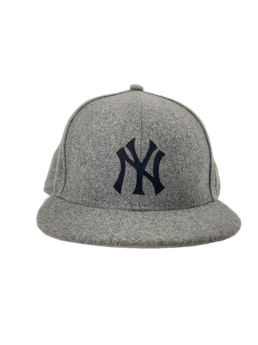 Cap - 【中古】NEW ERA◆キャップ/7 1/4/コットン/GRY/メンズ【服飾雑貨他】