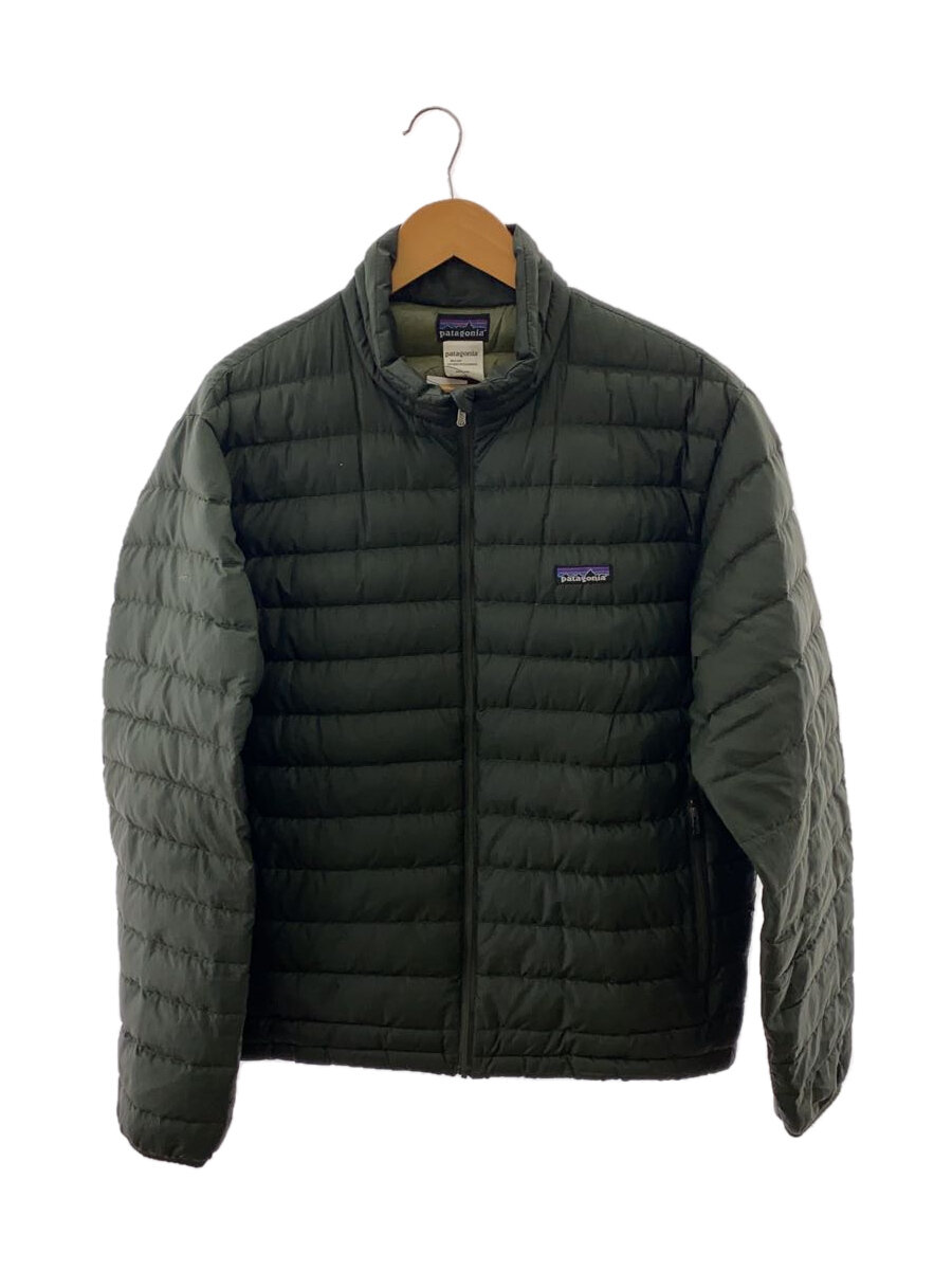 【中古】patagonia◆ダウンジャケット/M/ポリエステル/GRN/無地/84690f6【メンズウェア】