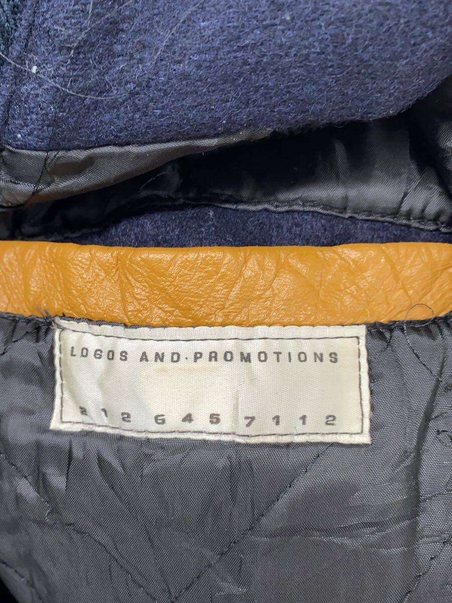【中古】LOGOS AND PROMOTIONS/スタジャン/ネイビー/レザー//【メンズウェア】