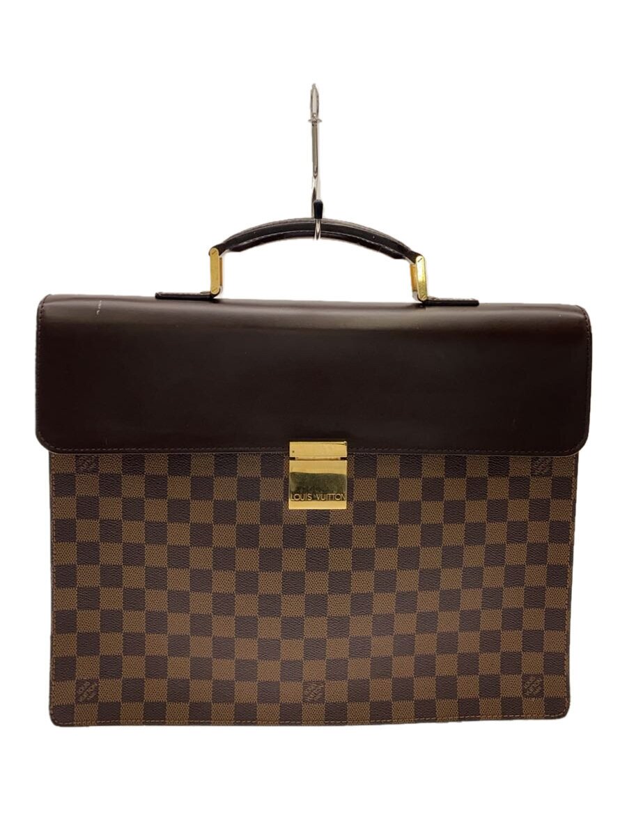 【中古】LOUIS VUITTON◆アルトナPM_ダミエ・エベヌ_BRW/PVC/BRW【バッグ】