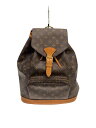 【中古】LOUIS VUITTON◆モンスリ_モノグラム・キャンバス_BRW/PVC/BRW【バッグ】