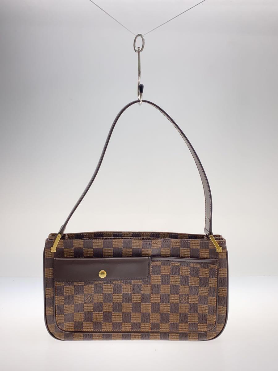 LOUIS VUITTON - 【中古】LOUIS VUITTON◆オーバーニュ_ダミエ・エベヌ_BRW/PVC/BRW【バッグ】