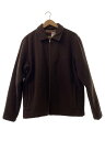【中古】Timberland◆ジャケット/--/ウール/BRW/無地//【メンズウェア】