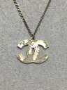 【中古】CHANEL◆ネックレス/世界地図/ココマーク/GLD/トップ有/レディース【服飾雑貨他】