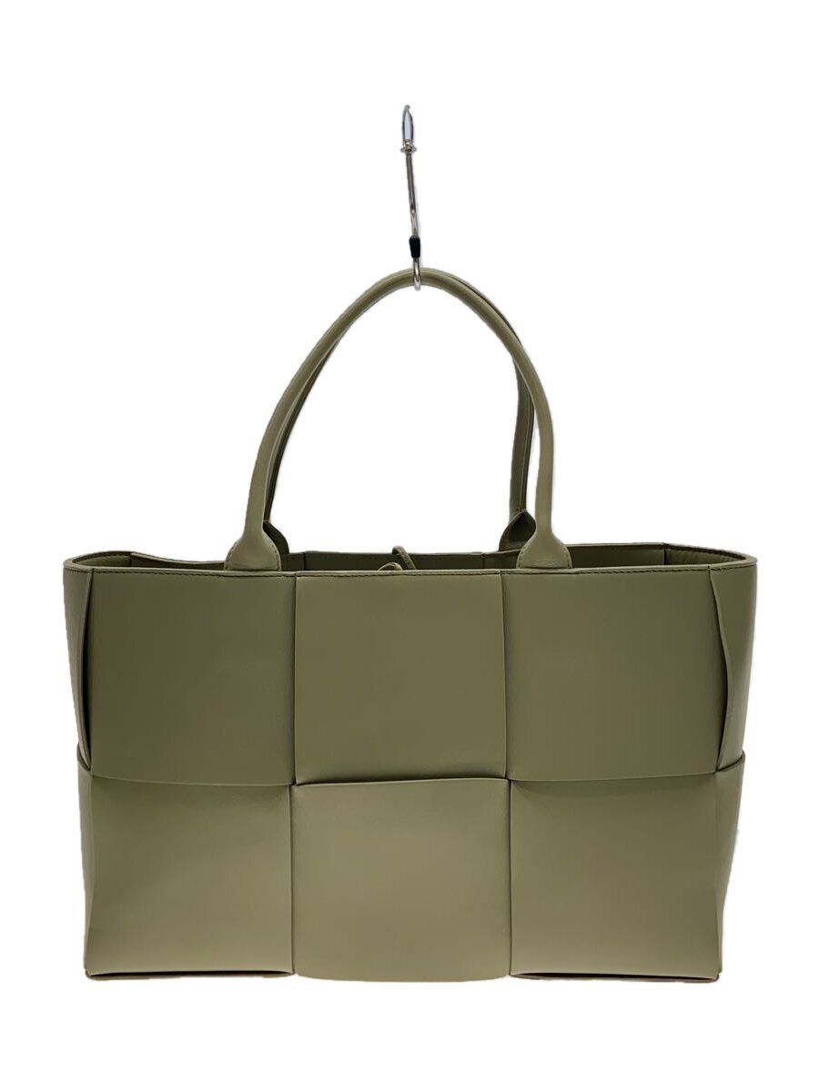 【中古】BOTTEGA VENETA◆アルコ トートバッグ/若干スレ有/トートバッグ/レザー/GRN//【バッグ】