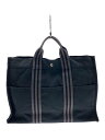 【中古】HERMES◆トートバッグ/コットン/BLK/フールトゥ【バッグ】