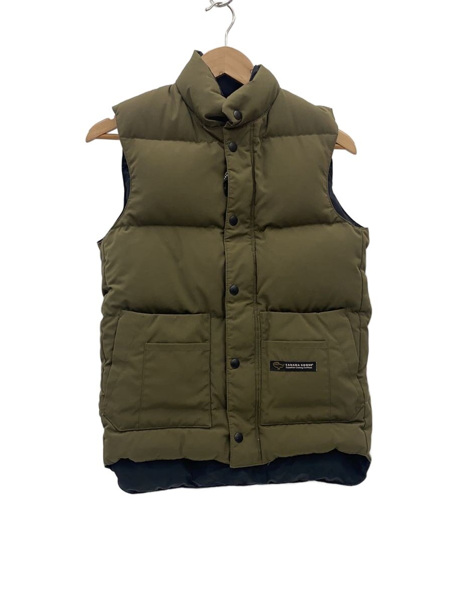 【ブランド】CANADA GOOSE 【ブランドカナ】カナダグース 【型番】 【程度】B 【サイズ】XXS 【メインカラー】グリーン 【素材・生地】ポリエステル 【キーワード】　　 2026/02/16 セカンドストリート門司店【4435】【中古】CANADA GOOSE◆ベスト/XXS/ポリエステル ブランド CANADA GOOSE 型番 カラー グリーン 柄 素材・生地 ポリエステル>色・素材について サイズ XXS>サイズ表示について 実寸（cm） 【ベスト】 身幅：44 / 着丈：58 【その他】 その他サイズ：/ 商品は　セカンドストリート門司店の店頭にて販売しております。商品に関するお問合わせは、お電話(TEL:093-382-0700)にて、問合わせ番号：2344352767685をお伝えください。 配送方法やお支払い方法に関するお問い合わせは、サポートセンターまでご連絡をお願いします。 ※お電話の対応は営業時間内のみとなります。お問い合わせフォームでお問い合わせの際はご注文番号をご記入下さい この商品に関する出品店舗からのコメント 多少の汚れや使用感が見られます。＊店頭でも販売の商品なりますので、撮影時の状態と相違があることがあります。状態の詳細が気になる場合は、店頭までのお問い合わせください。