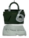 【中古】MICHAEL KORS◆タグ付き/ショルダーバッグ/レザー/GRN/無地/30F3G6ES2L【バッグ】