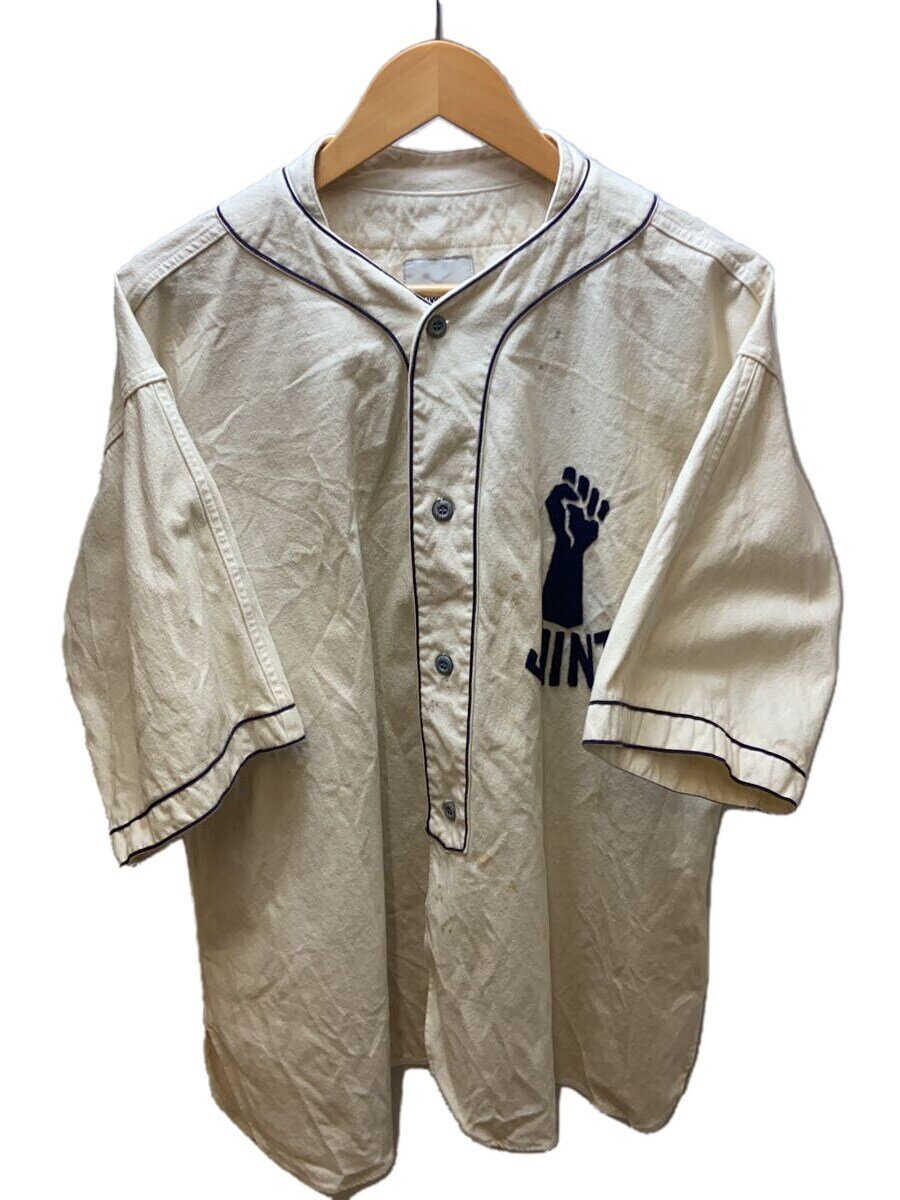 BOWWOW◆25SS/JOINT BASEBALL SHIRT/半袖シャツ/XXL/コットン/ホワイト/BW251-J/? NULL ?