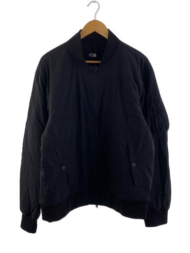 【中古】THE NORTH FACE◆TRANSIT BOMBER JACKET_トランジットボンバージャケット/XL/ナイロン/BLK/無地【メンズウェア】 【中古】THE NORTH FACE◆TRANSIT BOMBER JACKET_トランジットボンバージャケット/XL/ナイロン/BLK/無地【メンズウェア】