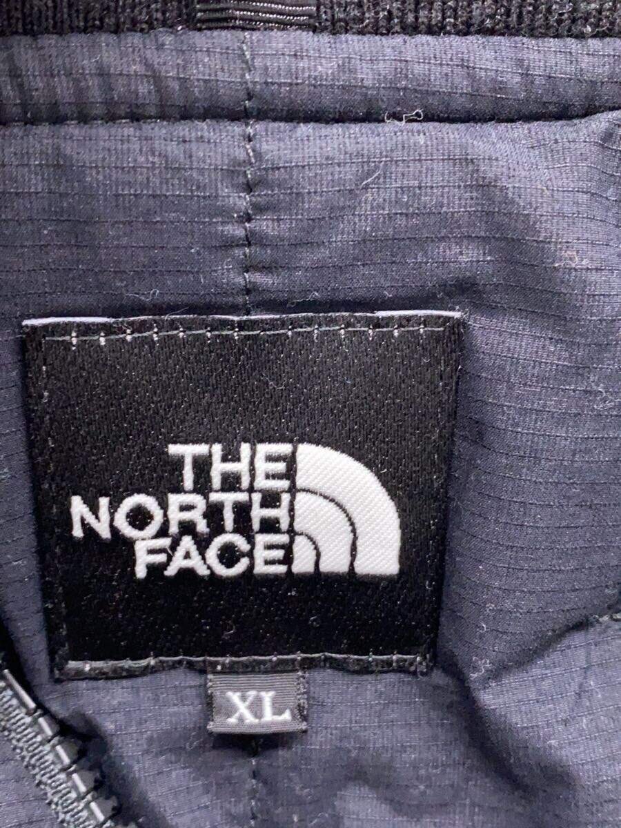 【中古】THE NORTH FACE◆TRANSIT BOMBER JACKET_トランジットボンバージャケット/XL/ナイロン/BLK/無地【メンズウェア】