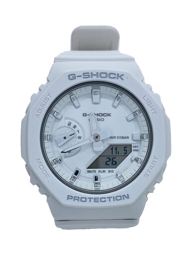 【中古】CASIO◆クォーツ腕時計/デジアナ/ラバー/WHT/WHT/SS/GMA-S2100-7AJF【服飾雑貨他】 【中古】CASIO◆クォーツ腕時計/デジアナ/ラバー/WHT/WHT/SS/GMA-S2100-7AJF【服飾雑貨他】