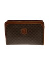 【中古】CELINE◆セカンドバッグ/PVC/BRW/総柄【バッグ】