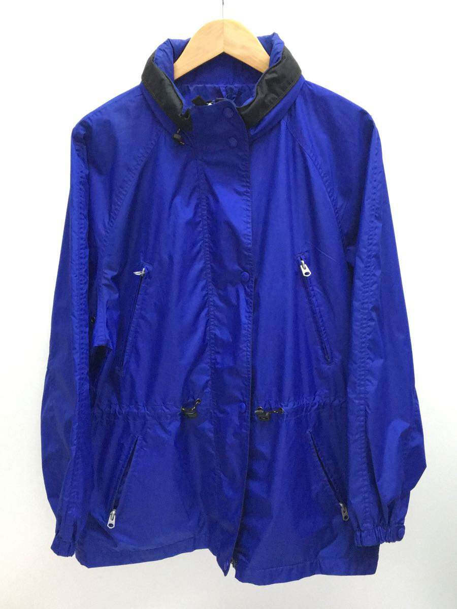 【中古】EDDIE BAUER◆マウンテンパーカ/M/ナイロン/BLU/ジャケット 90s/白タグ/フード付//【メンズウェア】