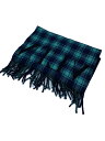 【中古】VALENTINO◆マフラー/ウール/BLU/ギンガムCK/メンズ//【服飾雑貨他】