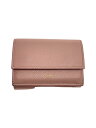 【中古】CELINE◆3つ折り財布/レザー/PNK/レディース/10B57 3BEL【服飾雑貨他】