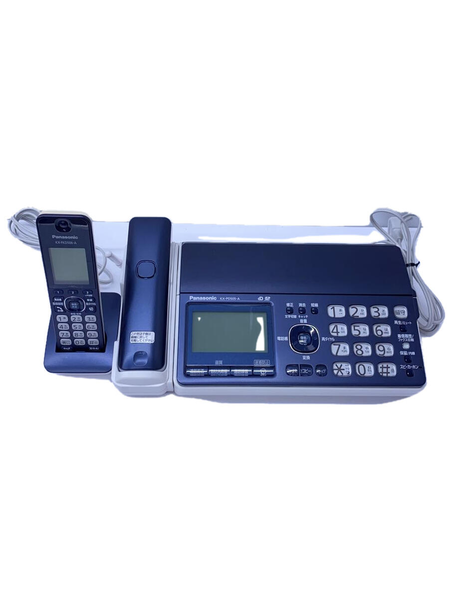 【中古】Panasonic◆FAX電話 おたっくす KX-PD505DL-A [ネイビーブルー]【家電・ビジュアル・オーディオ】