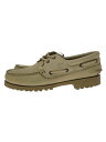 【中古】Timberland◆シューズ/US8.5/BEG/レザー【シューズ】