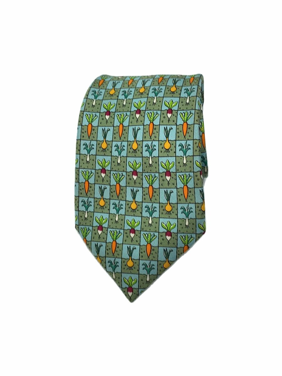 【中古】HERMES◆ネクタイ/シルク/総柄/メンズ【服飾雑貨他】