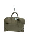 【中古】PELLE MORBIDA◆ブリーフケース/レザー/BEG/型崩れ/ヨゴレ/ショルダー欠品【バッグ】(4)