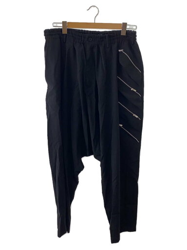 【中古】yohji yamamoto POUR HOMME◆サルエルパンツ/2/ウール/BLK/無地/HR-P24-845【メンズウェア】 【中古】yohji yamamoto POUR HOMME◆サルエルパンツ/2/ウール/BLK/無地/HR-P24-845【メンズウェア】