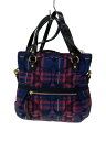 【中古】COACH◆ショルダーバッグ/--/NVY/チェック/G1282-21139【バッグ】