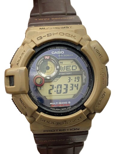 【中古】CASIO◆腕時計/デジタル/ラバー/KHK/BRW/GW-9300ER//【服飾雑貨他】 【中古】CASIO◆腕時計/デジタル/ラバー/KHK/BRW/GW-9300ER//【服飾雑貨他】