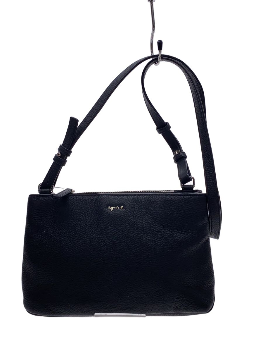 【中古】agnes b.◆ショルダーバッグ/IRIS/牛革/BLK/IS30M-04//【バッグ】