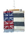 【中古】Glen Prince◆スコットランド製/イギリス国旗/ドット/ボーダー/マフラー/ウール/マルチカラー/総柄/メンズ【服飾雑貨他】