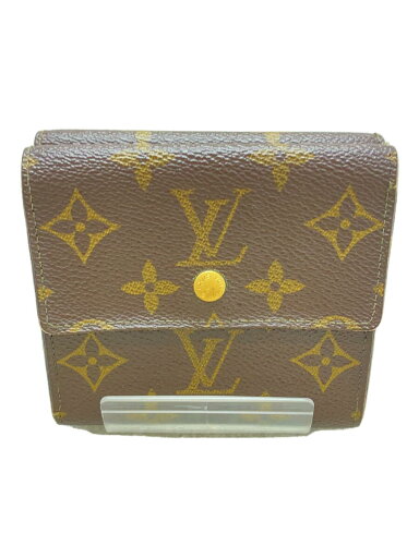 【中古】LOUIS VUITTON◆ポルト・フォイユ・エリーズ_モノグラム・キャンバス_BRW/PVC/BRW/総柄/メンズ【服飾雑貨他】 【中古】LOUIS VUITTON◆ポルト・フォイユ・エリーズ_モノグラム・キャンバス_BRW/PVC/BRW/総柄/メンズ【服飾雑貨他】
